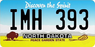 ND license plate IMH393