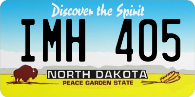 ND license plate IMH405