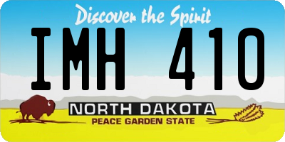 ND license plate IMH410