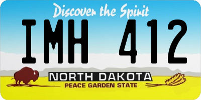 ND license plate IMH412