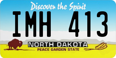 ND license plate IMH413