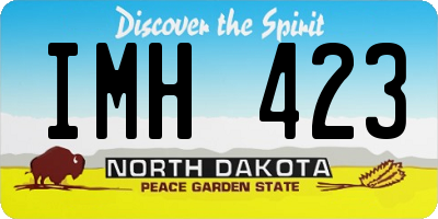 ND license plate IMH423