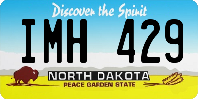 ND license plate IMH429