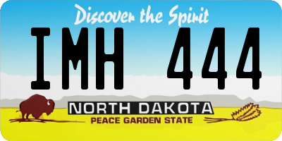 ND license plate IMH444