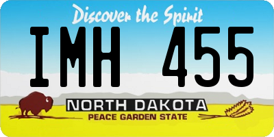 ND license plate IMH455