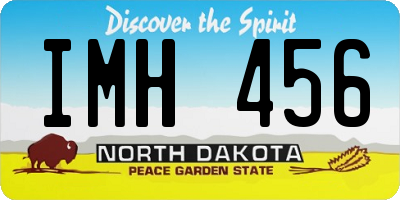 ND license plate IMH456