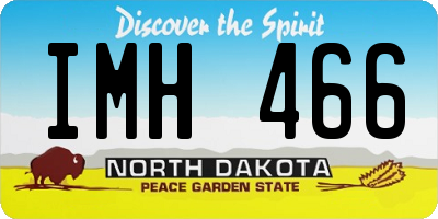 ND license plate IMH466