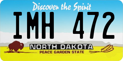 ND license plate IMH472