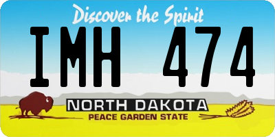 ND license plate IMH474