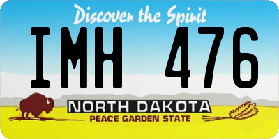 ND license plate IMH476