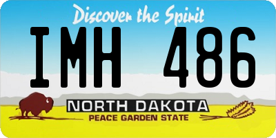 ND license plate IMH486