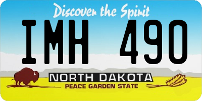 ND license plate IMH490