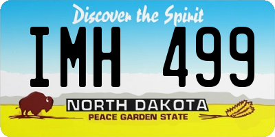 ND license plate IMH499