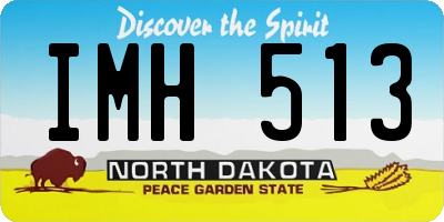 ND license plate IMH513