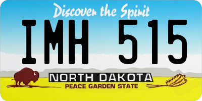 ND license plate IMH515