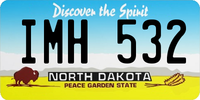 ND license plate IMH532