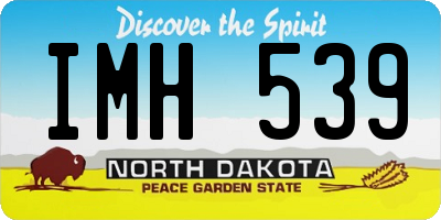 ND license plate IMH539