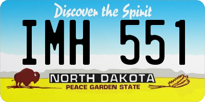 ND license plate IMH551