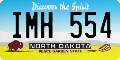 ND license plate IMH554