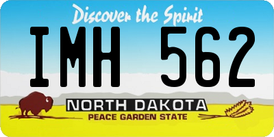 ND license plate IMH562