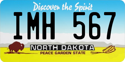 ND license plate IMH567
