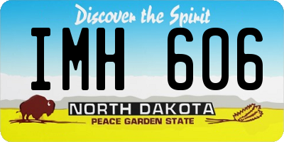 ND license plate IMH606