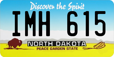 ND license plate IMH615