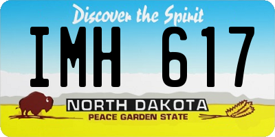 ND license plate IMH617