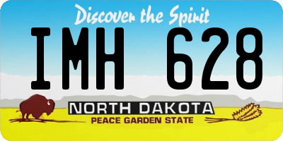ND license plate IMH628