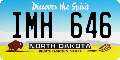 ND license plate IMH646