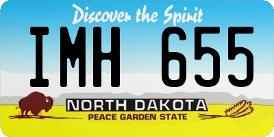 ND license plate IMH655