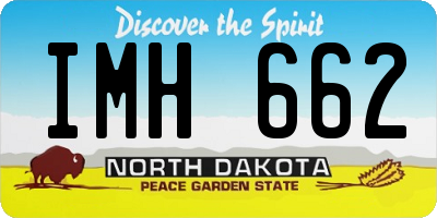 ND license plate IMH662