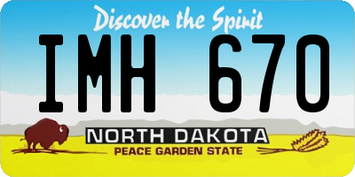 ND license plate IMH670