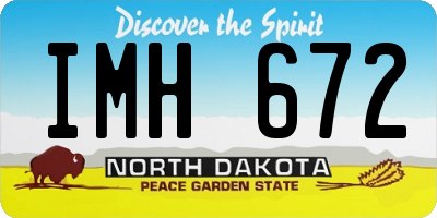 ND license plate IMH672