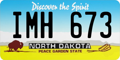 ND license plate IMH673