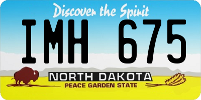 ND license plate IMH675