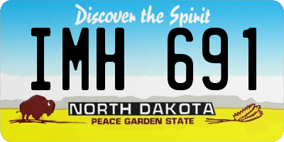 ND license plate IMH691