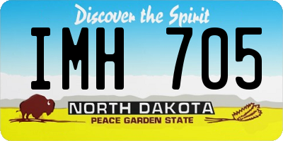 ND license plate IMH705