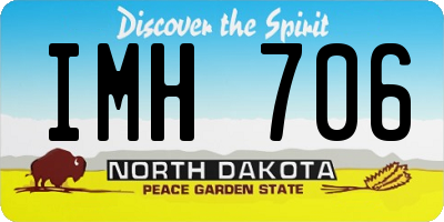 ND license plate IMH706