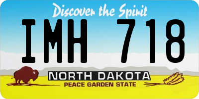 ND license plate IMH718