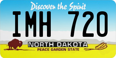 ND license plate IMH720