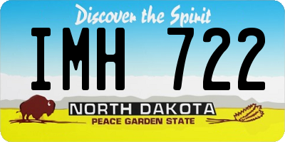 ND license plate IMH722