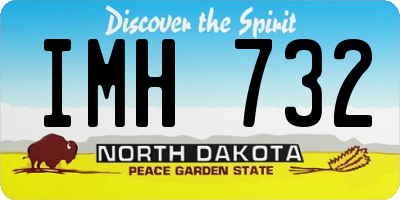 ND license plate IMH732