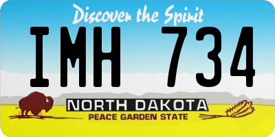 ND license plate IMH734