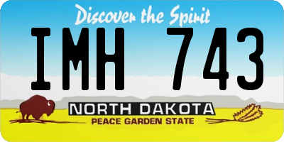 ND license plate IMH743