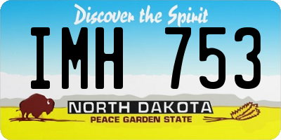 ND license plate IMH753