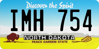 ND license plate IMH754