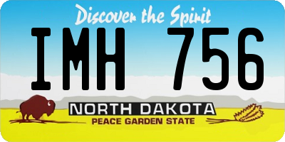 ND license plate IMH756