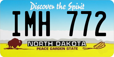 ND license plate IMH772
