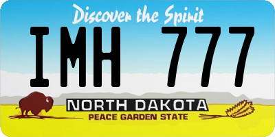 ND license plate IMH777